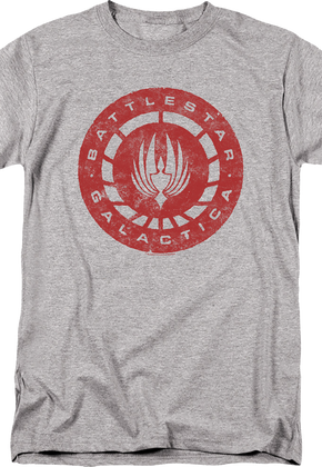 Distressed Logo Battlestar Galactica T-Shirt