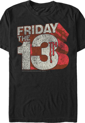 Distressed Logo Friday the 13th T-Shirt