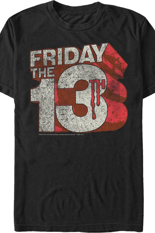 Distressed Logo Friday the 13th T-Shirt - main product image