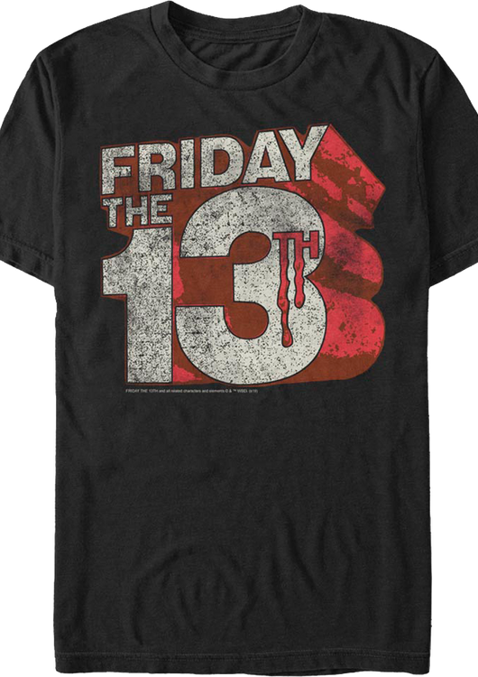 Distressed Logo Friday the 13th T-Shirt - main product image