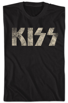 Distressed Logo KISS T-Shirt