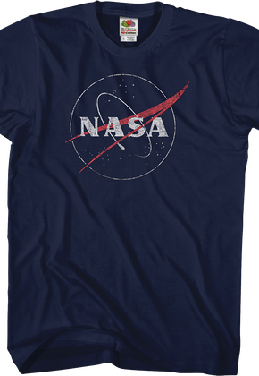 Distressed Logo NASA T-Shirt