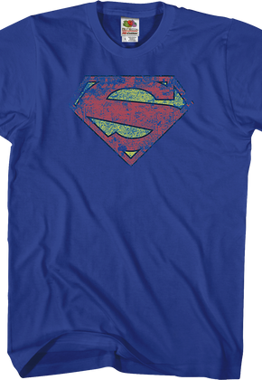 Distressed Logo Superman T-Shirt
