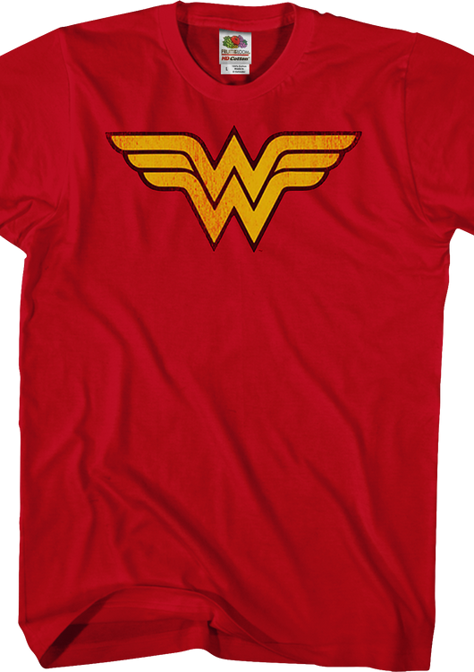 Distressed Logo Wonder Woman T-Shirt - main product image