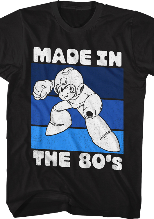 Distressed Made In The 80's Mega Man T-Shirt - main product image