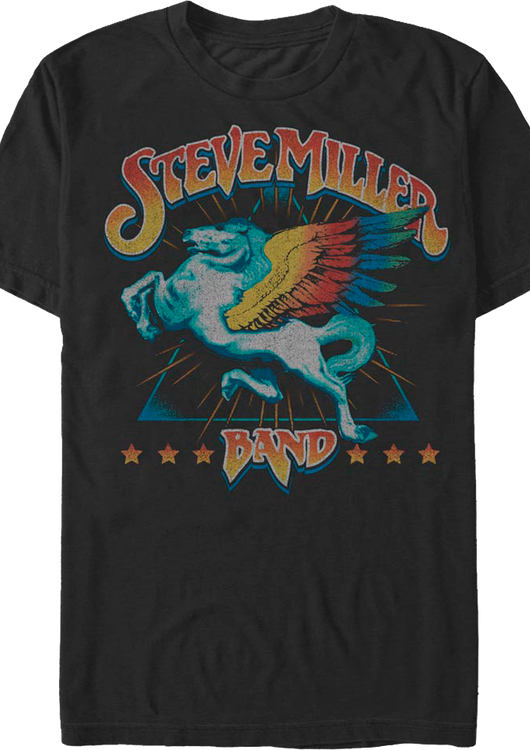 Distressed Pegasus Steve Miller Band T-Shirt - main product image