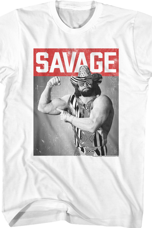 Distressed Photo Macho Man Randy Savage T-Shirt - main product image
