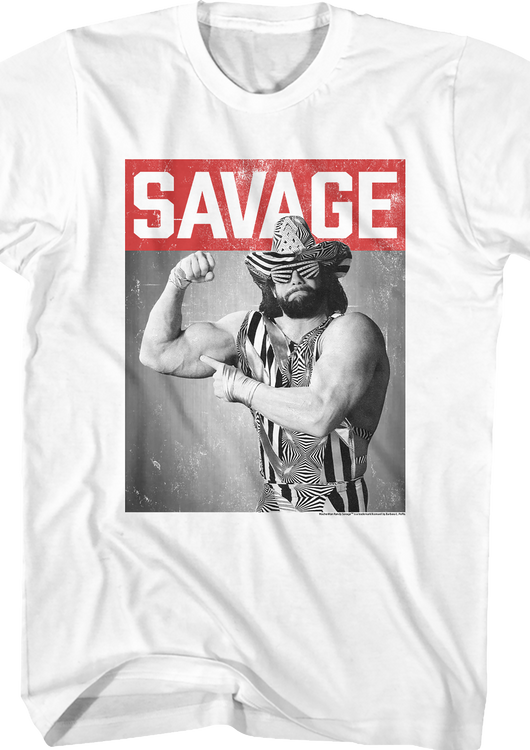 Distressed Photo Macho Man Randy Savage T-Shirt - main product image