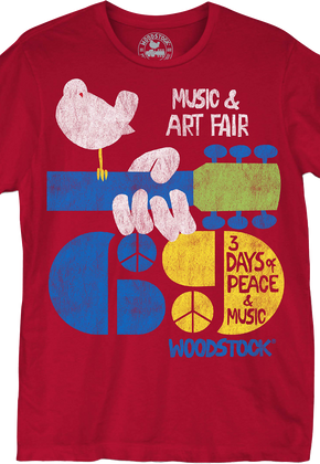 Distressed Poster Woodstock T-Shirt