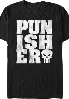 Distressed Punisher Marvel Comics T-Shirt