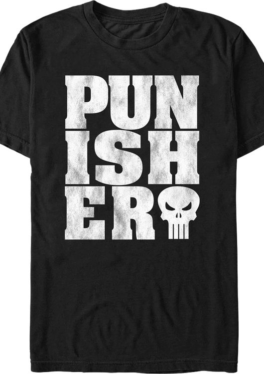 Distressed Punisher Marvel Comics T-Shirt - main product image