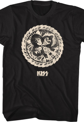 Distressed Rock and Roll Over KISS T-Shirt