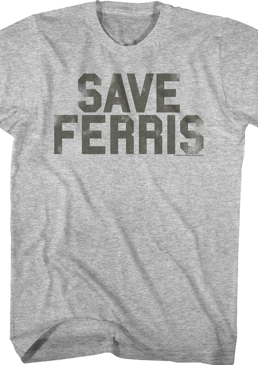 Distressed Save Ferris Bueller T-Shirt - main product image