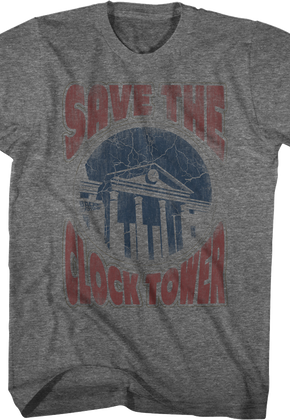 Distressed Save The Clock Tower Back To The Future Shirt