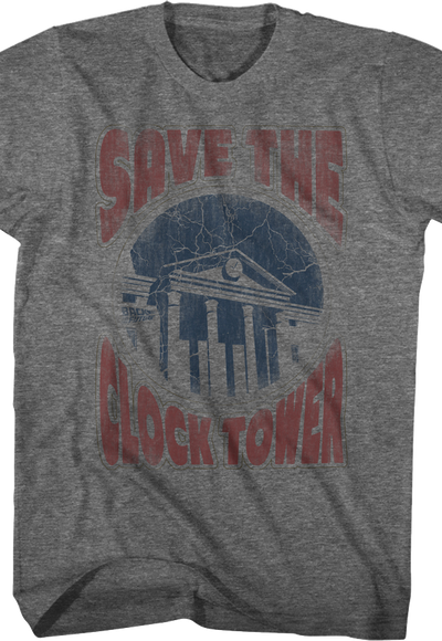 Distressed Save The Clock Tower Back To The Future Shirt