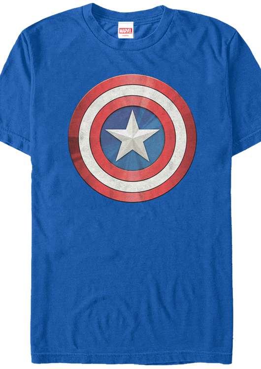 Distressed Shield Captain America T-Shirt - main product image