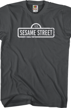 Distressed Sign Sesame Street T-Shirt