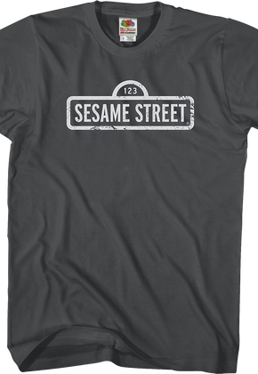 Distressed Sign Sesame Street T-Shirt
