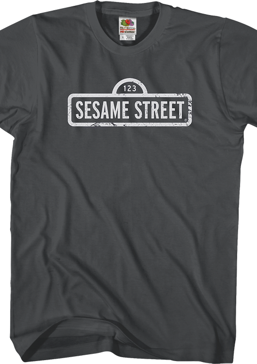 Distressed Sign Sesame Street T-Shirt - main product image