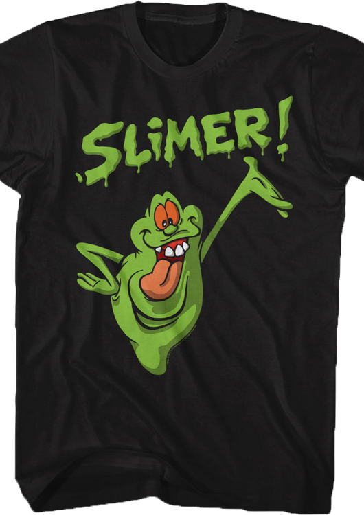 Distressed Slimer Real Ghostbusters T-Shirt - main product image