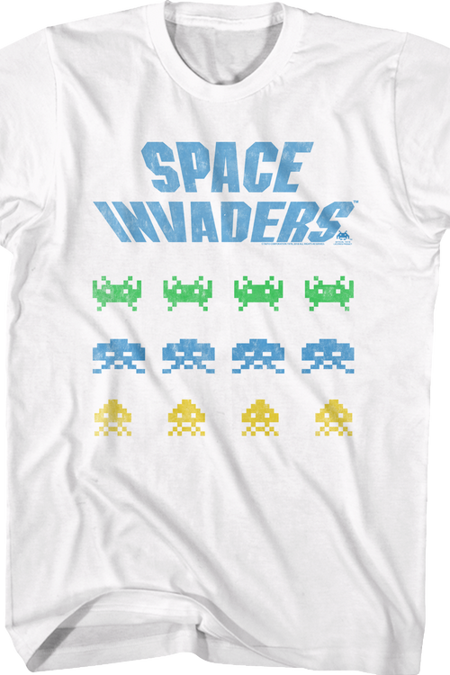 Distressed Space Invaders T-Shirt - main product image