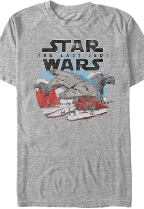Distressed Star Wars Last Jedi T-Shirt