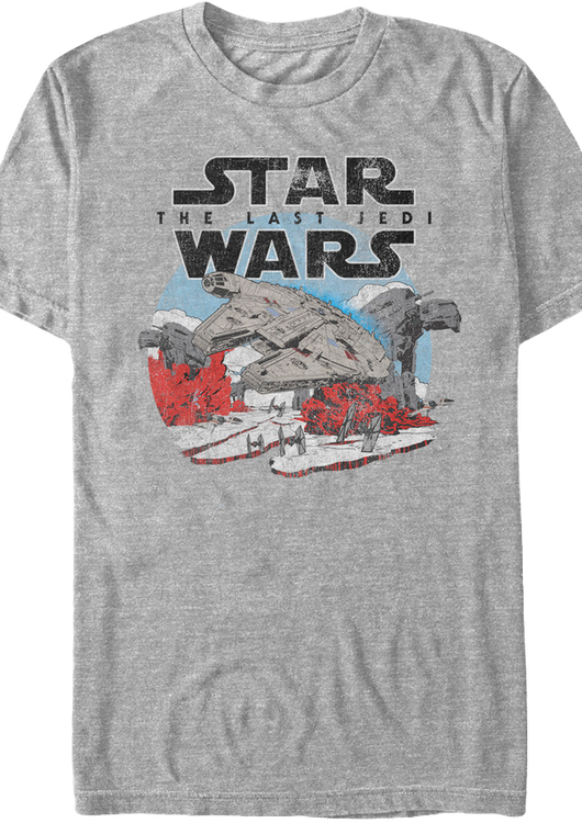 Distressed Star Wars Last Jedi T-Shirt - main product image