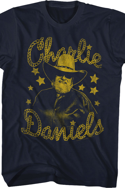 Distressed Stars Charlie Daniels T-Shirtmain product image