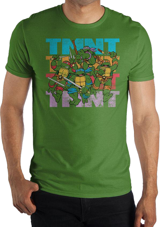 Distressed Teenage Mutant Ninja Turtles T-Shirt - main product image
