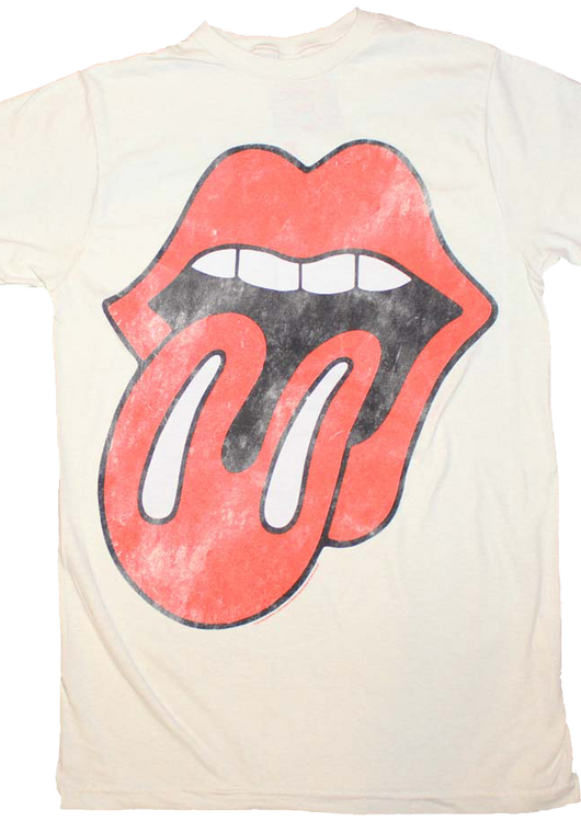 Distressed Tongue Rolling Stones T-Shirt - main product image