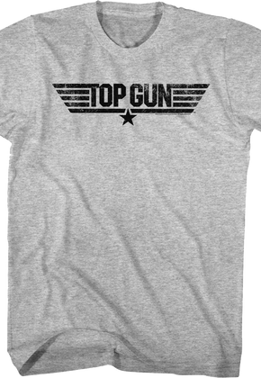 Distressed Top Gun Logo T-Shirt