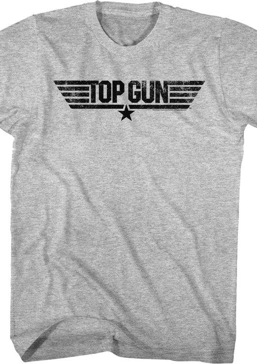 Distressed Top Gun Logo T-Shirt - main product image