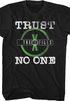 Distressed Trust No One X-Files T-Shirt