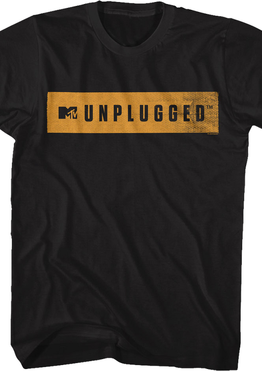 Distressed Unplugged Banner MTV Shirt - main product image