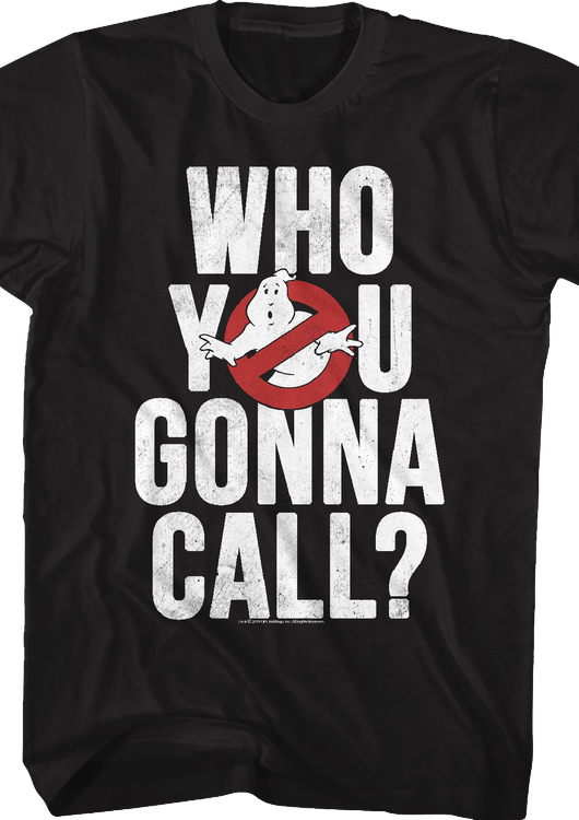 Distressed Who You Gonna Call Real Ghostbusters T-Shirt - main product image