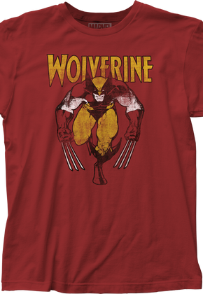 Distressed Wolverine Marvel T-Shirt