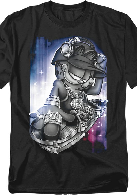 DJ Turntable Garfield T-Shirt - main product image