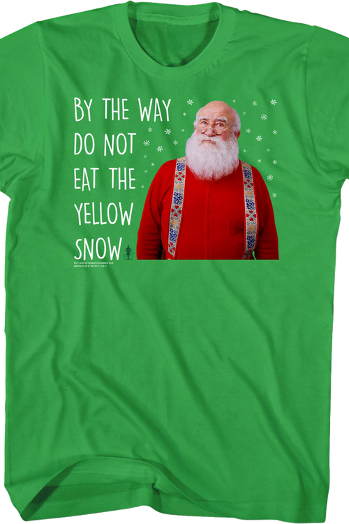 Do Not Eat The Yellow Snow Elf T-Shirtmain product image