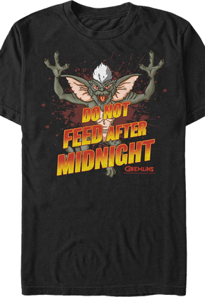 Do Not Feed After Midnight Gremlins T-Shirt