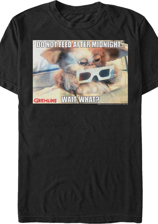 Do Not Feed After Midnight Meme Gremlins T-Shirt - main product image