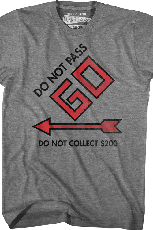 Do Not Pass Go Monopoly T-Shirtmain product image