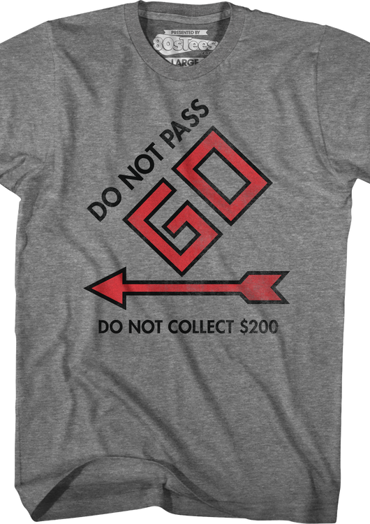 Do Not Pass Go Monopoly T-Shirt - main product image