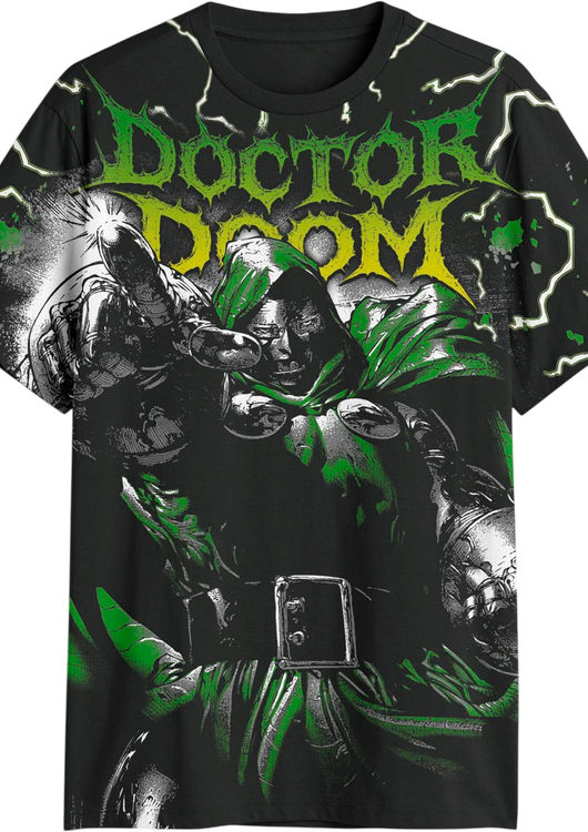 Doctor Doom Cyber Sigilism Marvel Comics T-Shirt - main product image