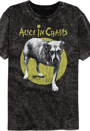 Dog Alice In Chains Mineral Wash T-Shirt