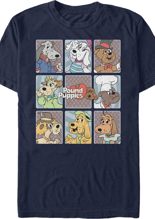 Dog Collage Pound Puppies T-Shirt - main product image