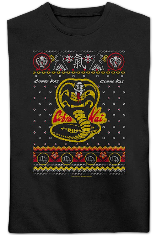 Dojo Logo Faux Ugly Christmas Sweater Cobra Kai Sweatshirtmain product image