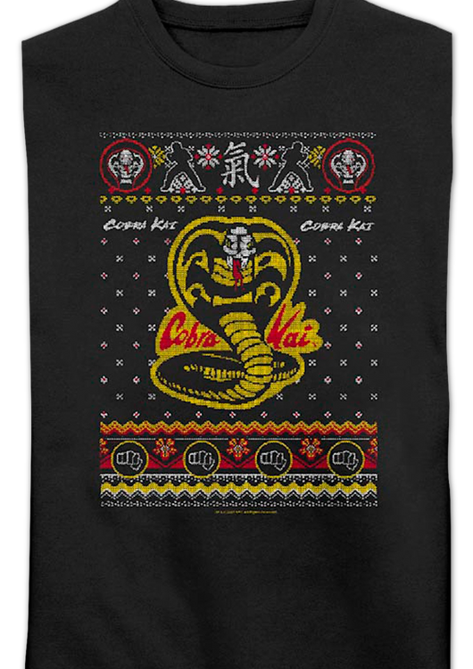 Dojo Logo Faux Ugly Christmas Sweater Cobra Kai Sweatshirt - main product image