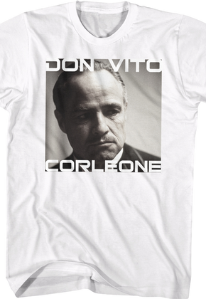 Don Vito Corleone Photo Godfather T-Shirt
