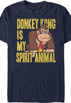Donkey Kong Is My Spirit Animal Nintendo T-Shirt
