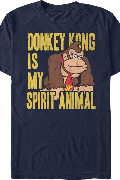 Donkey Kong Is My Spirit Animal Nintendo T-Shirtmain product image